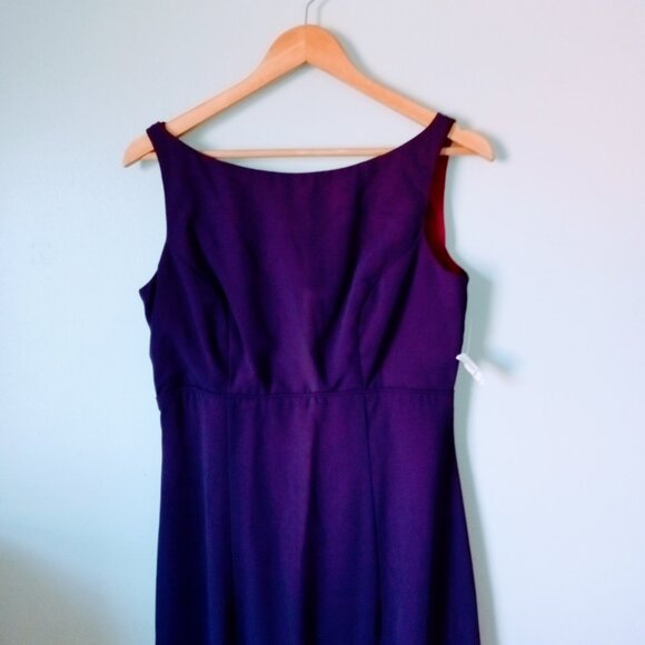 Vintage 1990s Jordan Sleeveless Purple Prom / Formal Dress - Picture 3 of 7